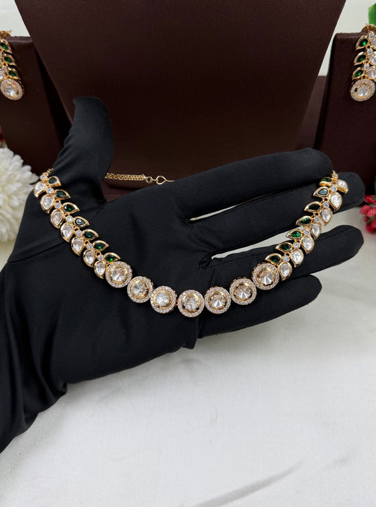 Malvika Moissanite Delicate Necklace