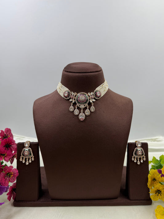 Nidhi Moissanite Necklace Set