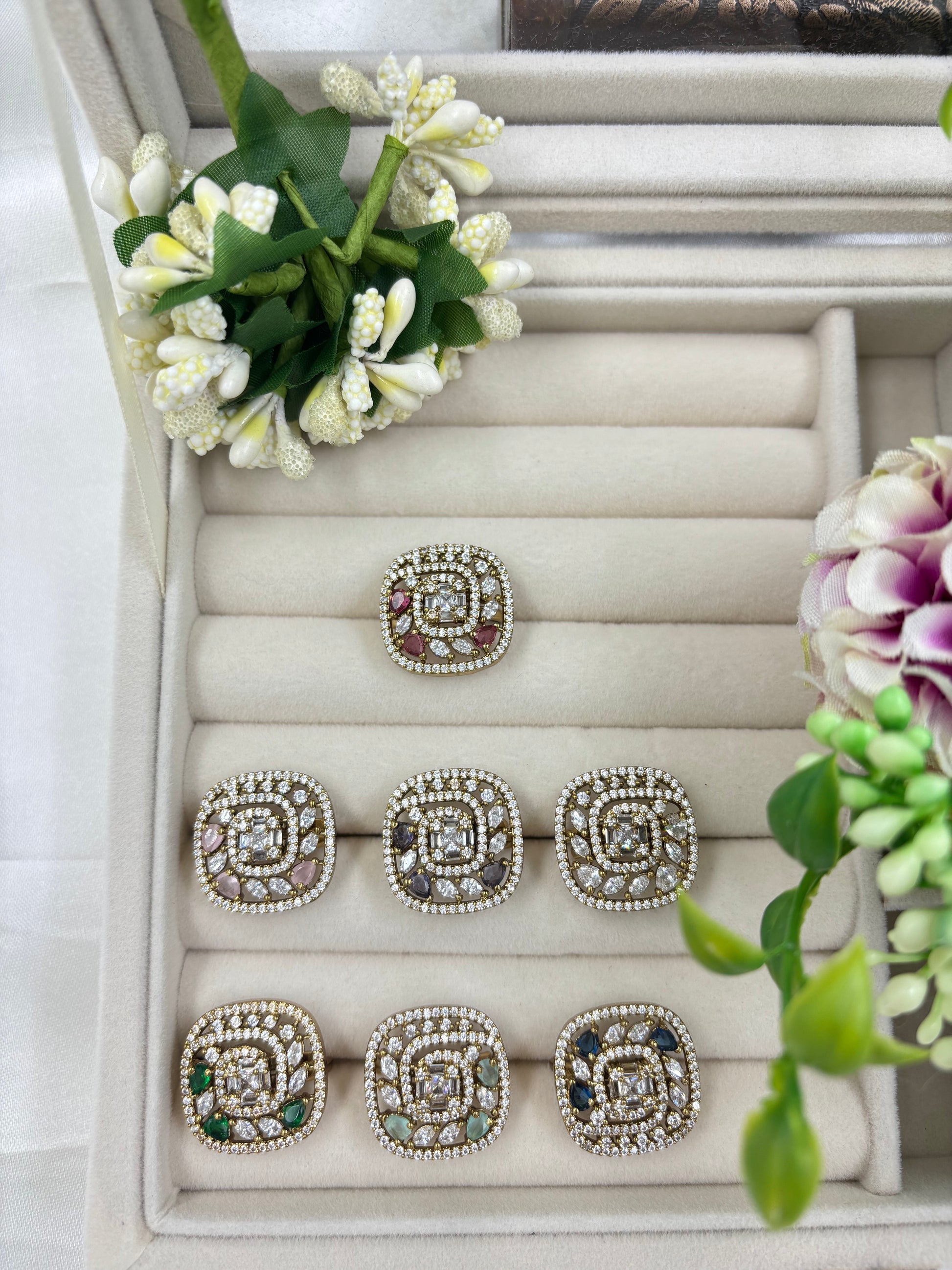 Fiza Finger Ring worn styled with traditional outfit