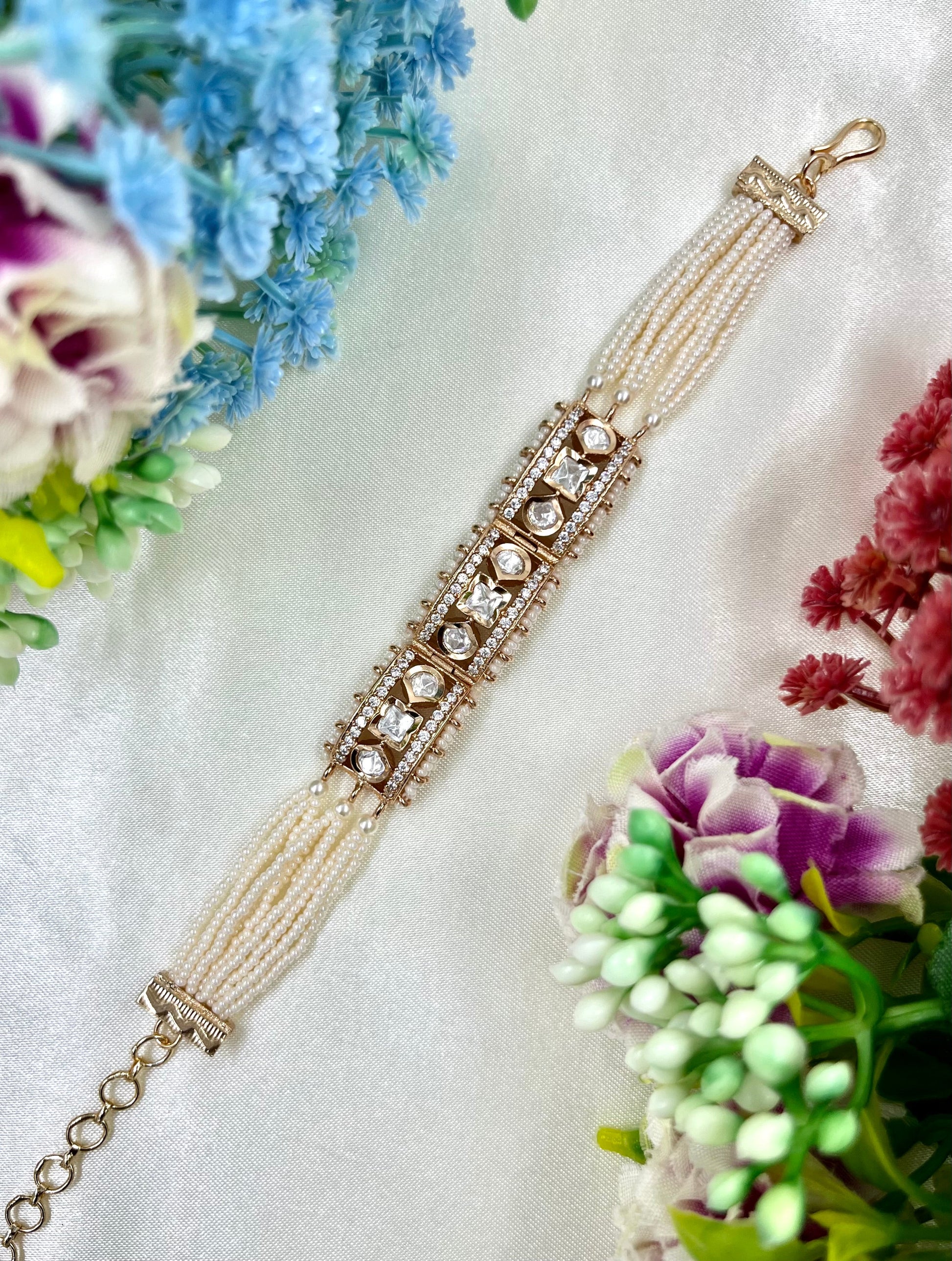 Trisha Bracelet worn styled with traditional outfit