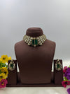 Mira Kundan Choker Necklace Set close-up view