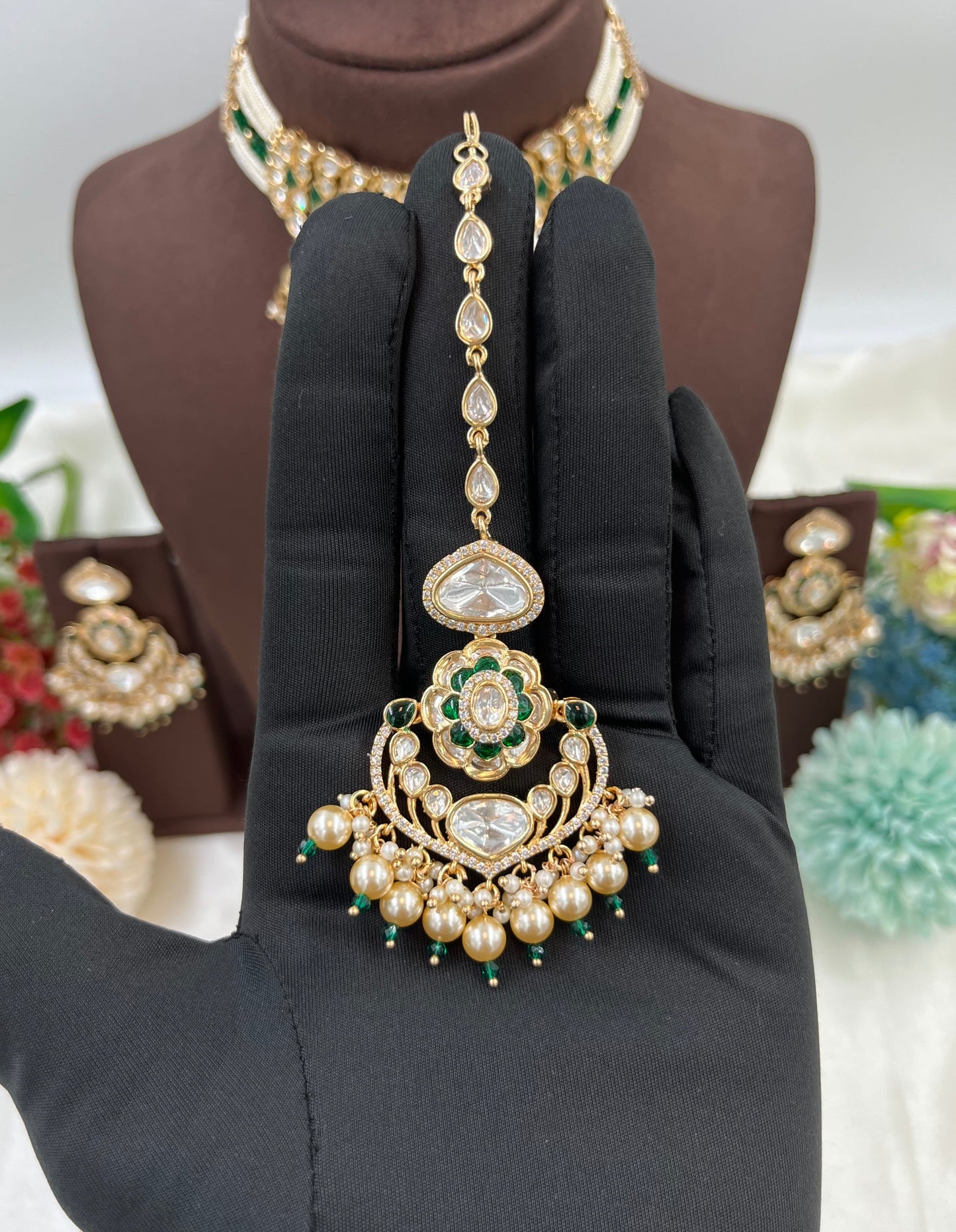 Darbaar Premium Moissanite Kundan Necklace