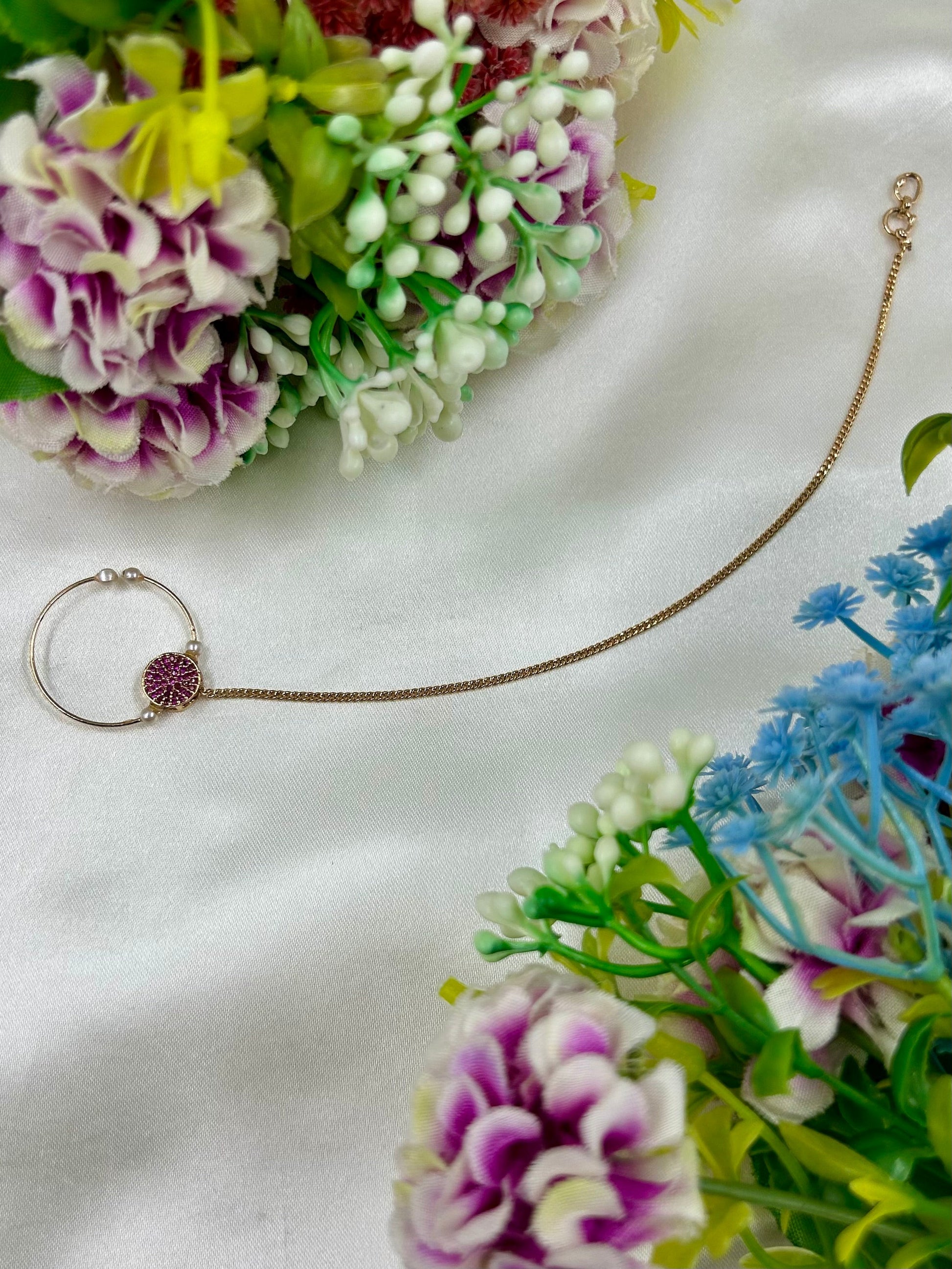 Raksha Nose Ring close-up view