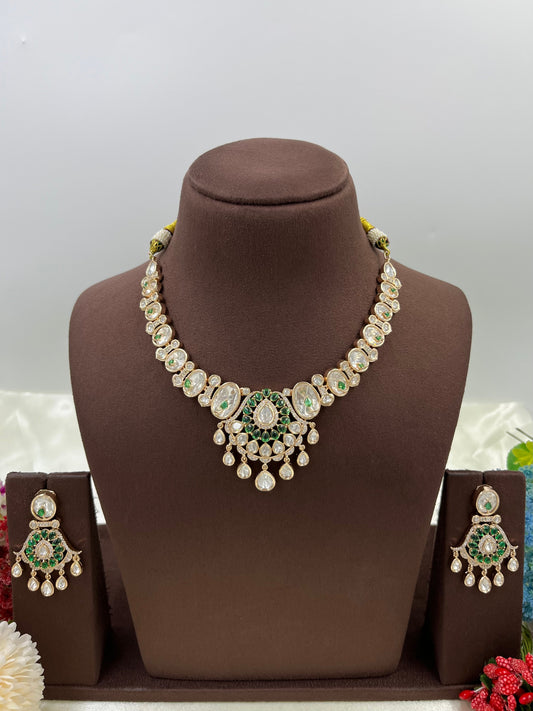 Picaso Moissanite Kundan Necklace