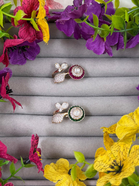 Zoya Moissanite Ring (Adjustable)