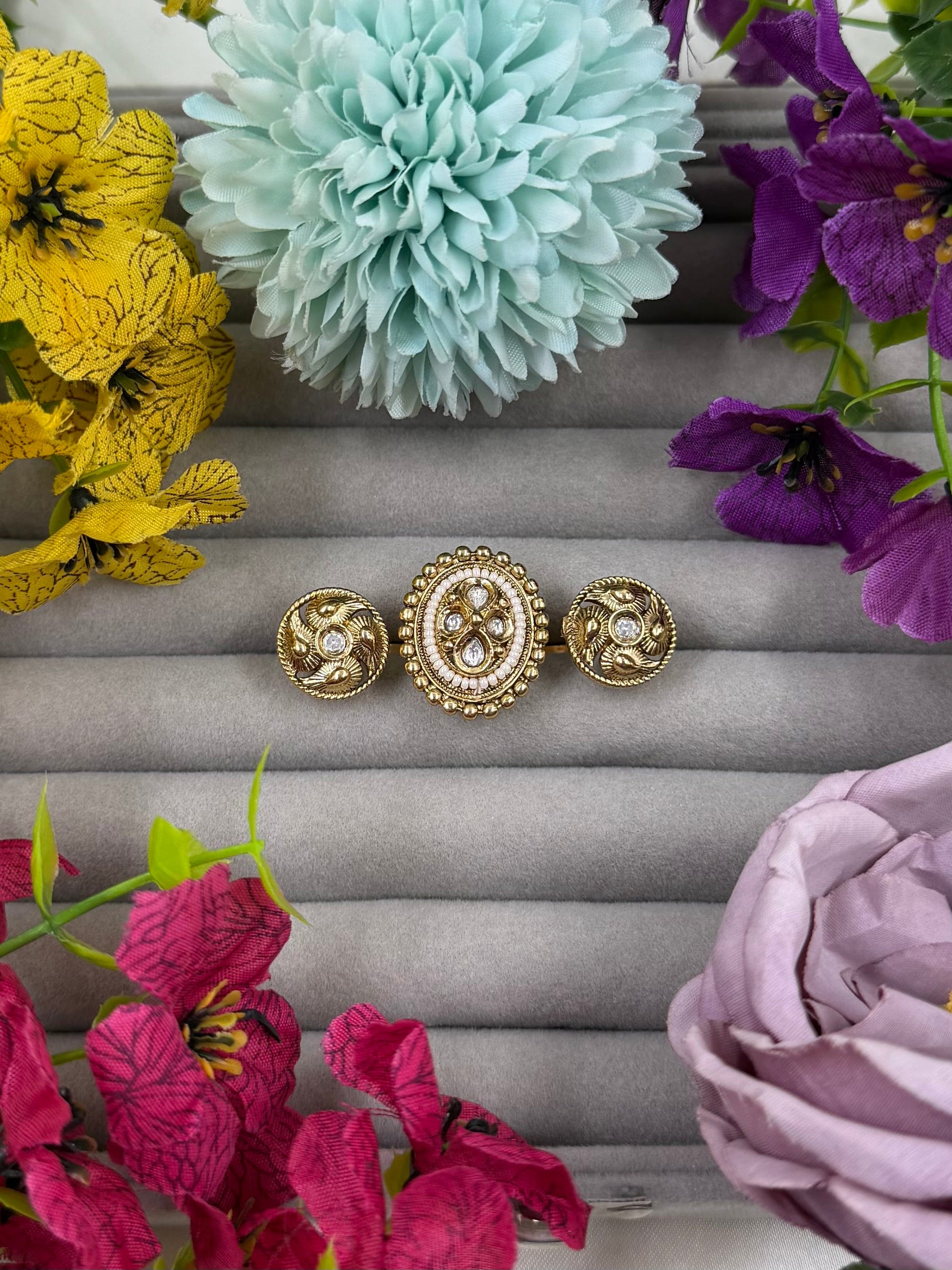 Kriti Finger Ring close-up view