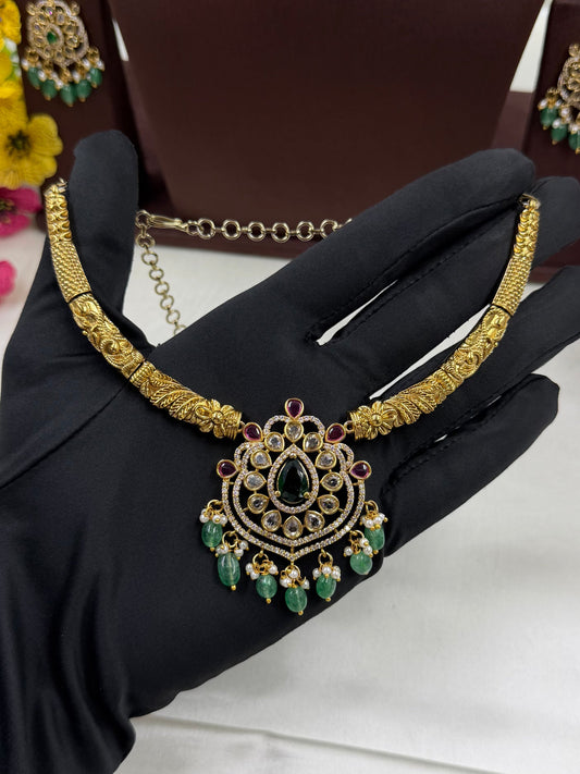 Multi Necklace Set detail shot showing intricate work
