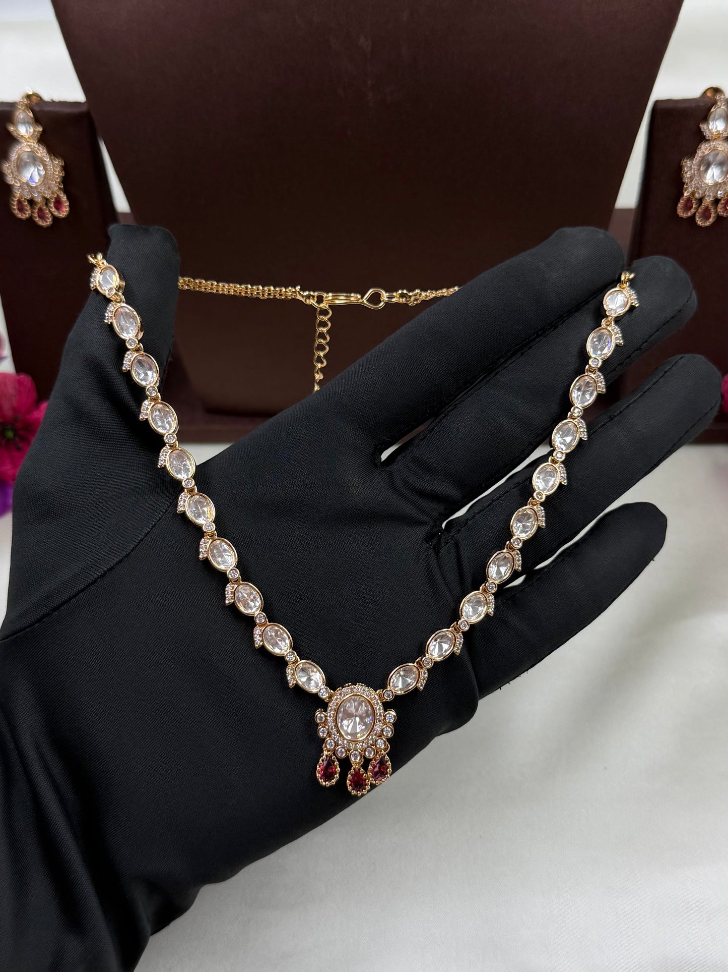 Rutika Moissanite Delicate Necklace