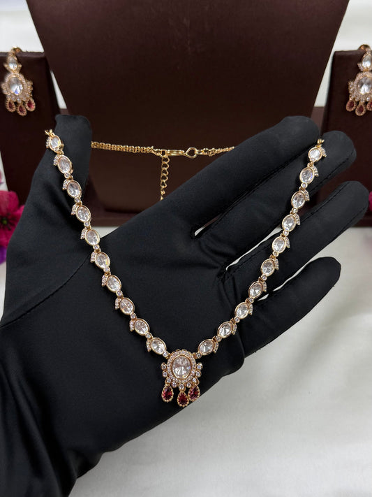 Rutika Moissanite Delicate Necklace