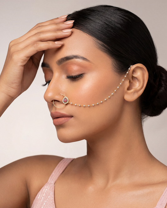 Anjali Moissanite Nose Ring