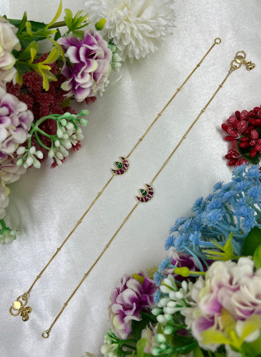 Sejal Pachi Kundan Anklet