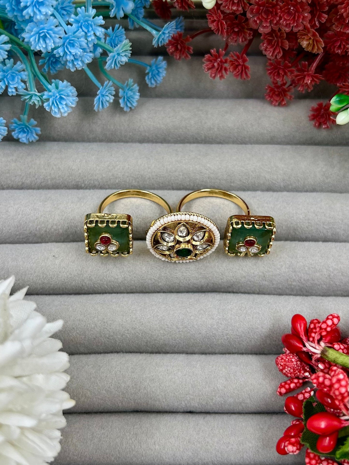Rohini Heritage Two Finger Ring