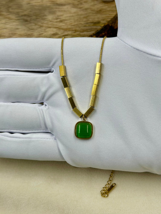 Geometric Bar Gold Chain