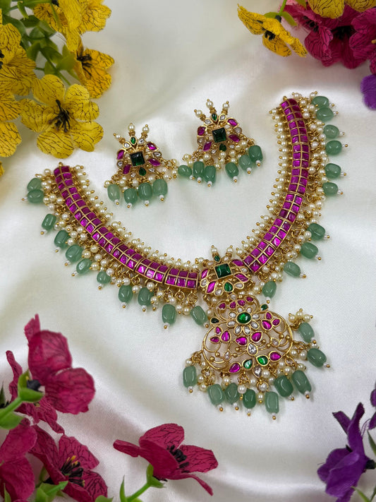 Prachi Pachi Kundan Necklace Set