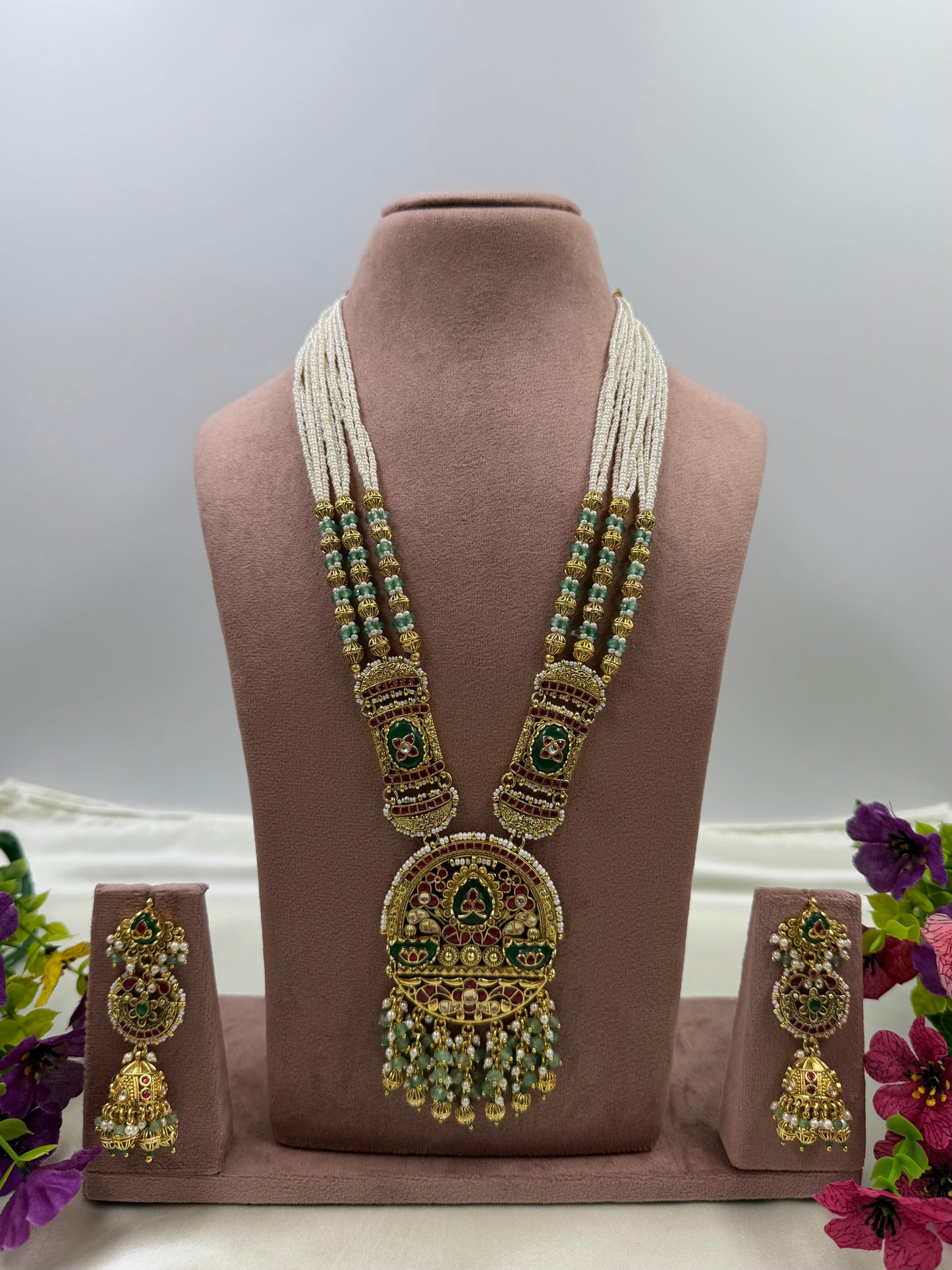 Supriya Pachi Kundan Heritage Long Necklace Set