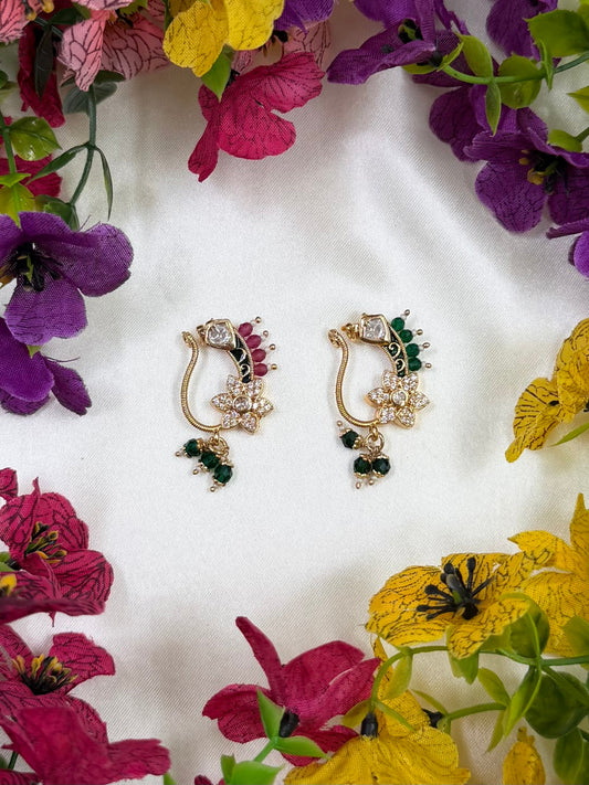 Drishti Moissanite Nose Ring