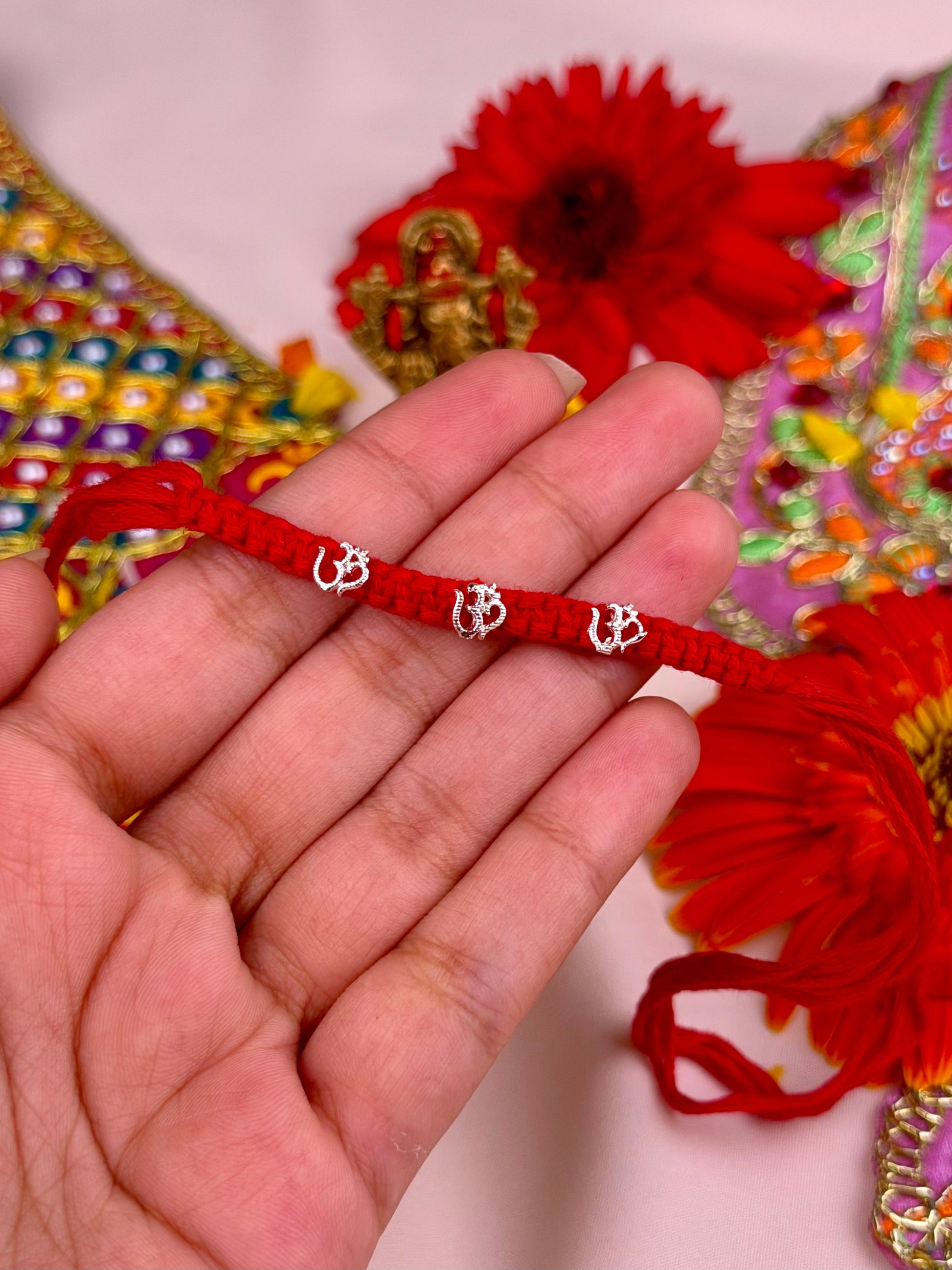 Trinity Rakhi worn styled with traditional outfit