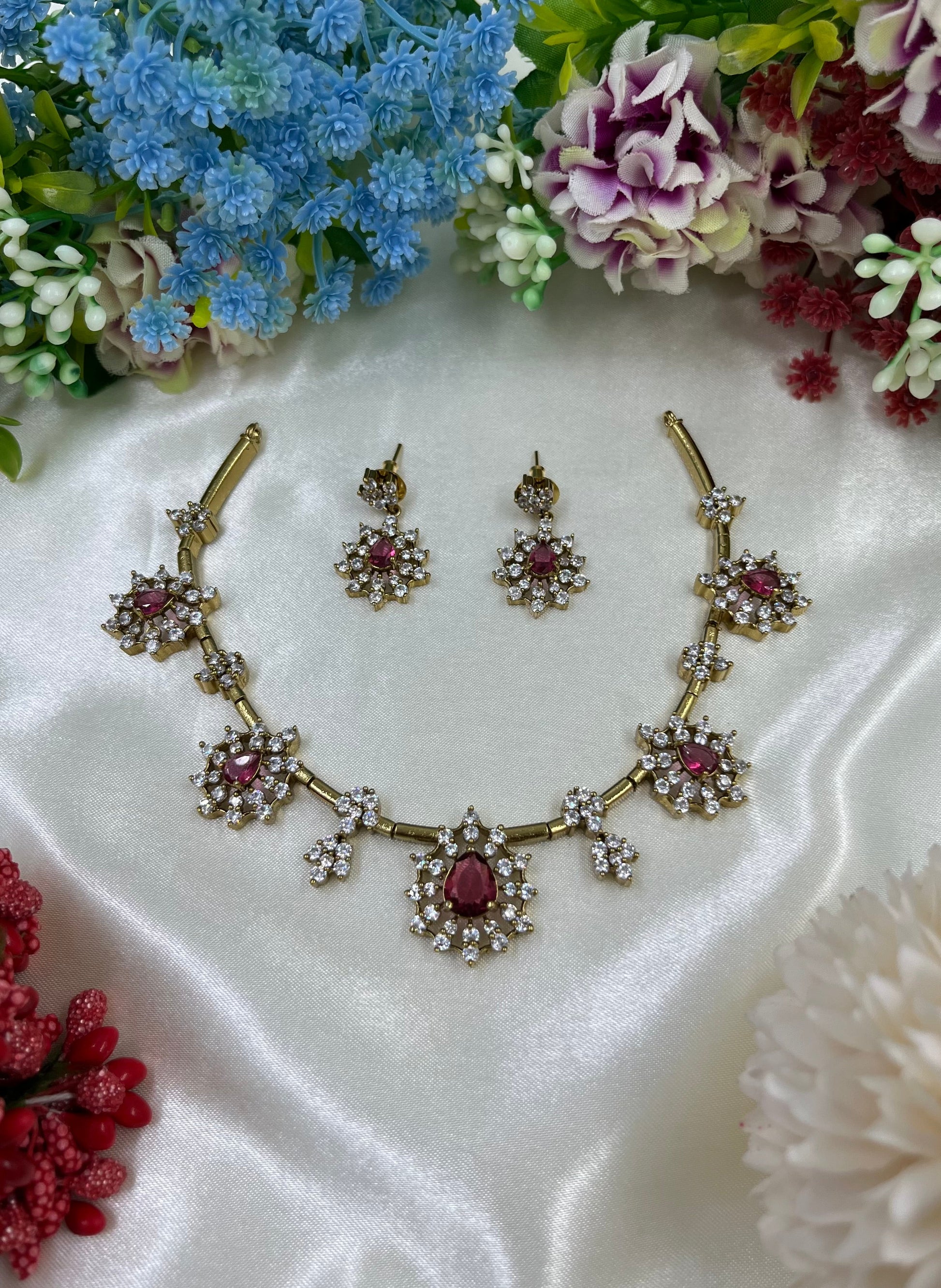 Amara Necklace Set full product photo on plain background