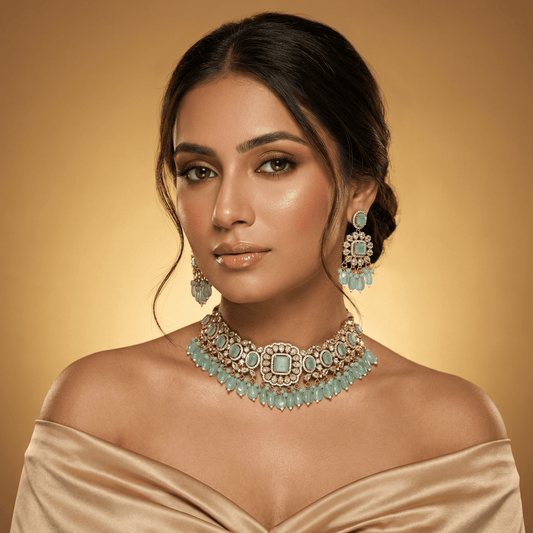 Tanvi Bold Elegance Victorian Necklace Set