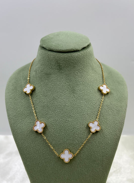 Marble Chain Pendant worn styled with traditional outfit