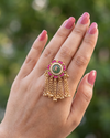 Ishani Finger Ring close-up view