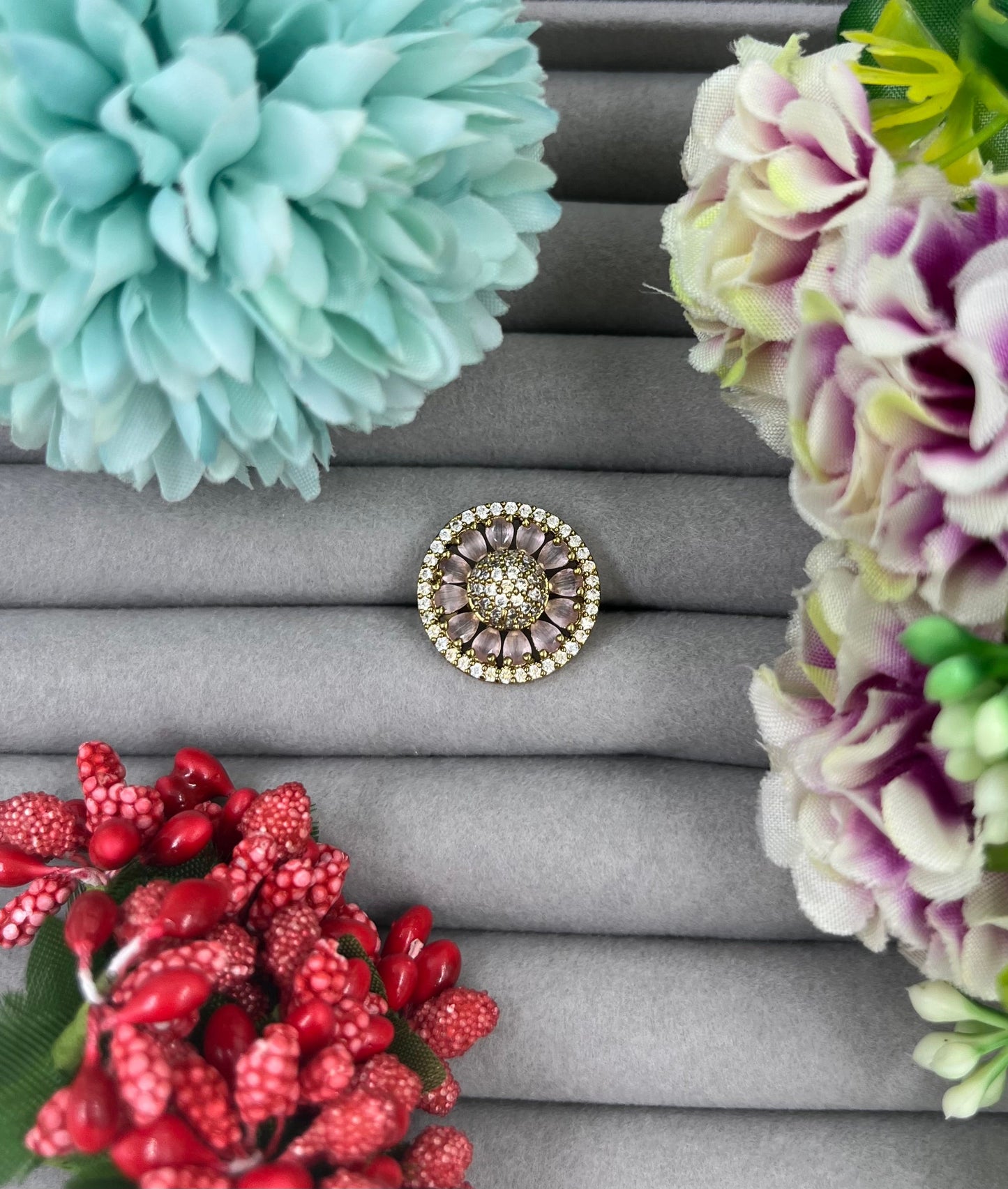 Flower Victorian Finger Ring