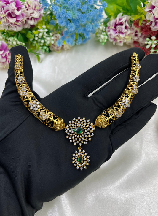 Kanika Necklace Set worn styled with traditional outfit