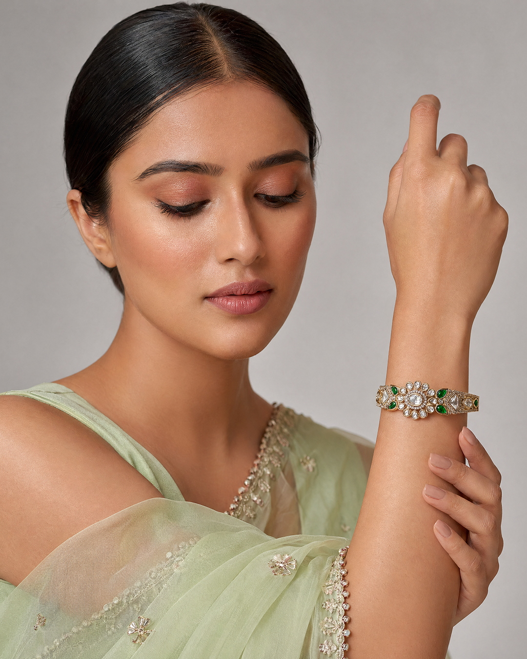 Disha Moissanite Bracelet (Openable)