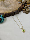 Green Chain Pendant close-up view