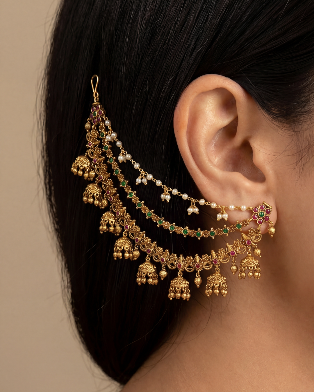 Bhumi Victorian Heritage Ear Chain
