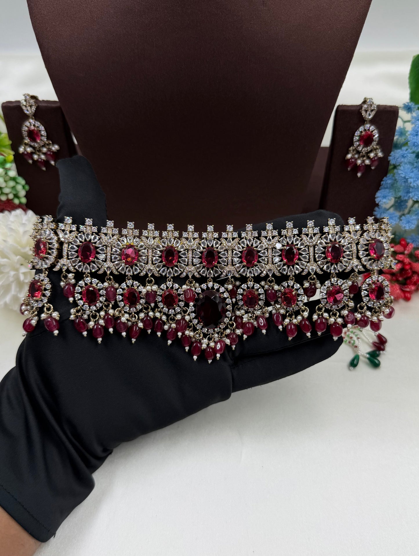 Samiksha Victorian Choker Necklace Set