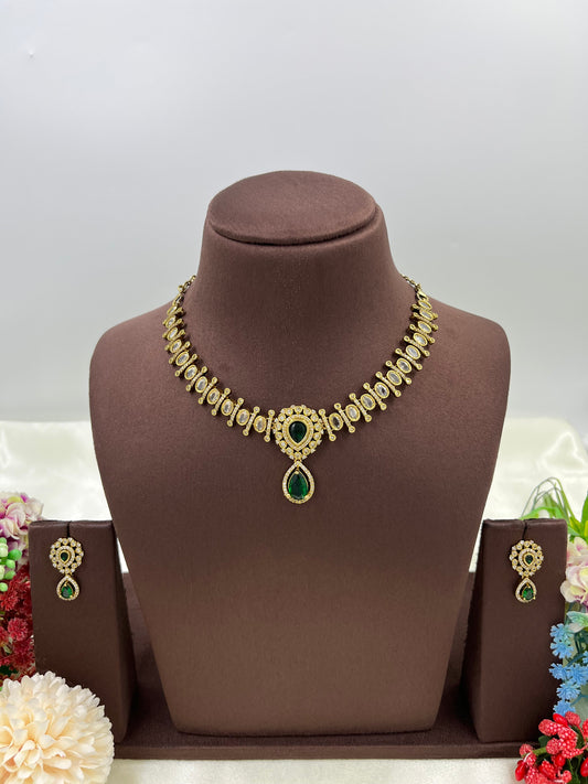 Viva Drop Victorian Necklace Set Small