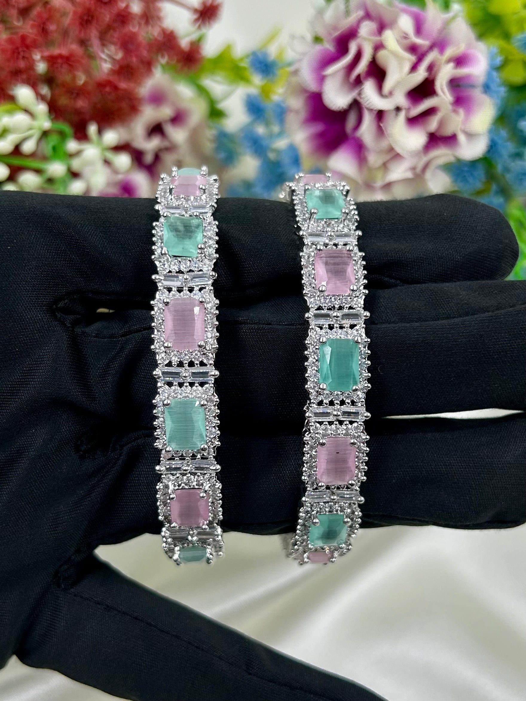 Juliee Bangle Set worn styled with traditional outfit
