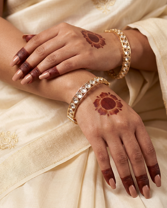 Yogita Moissanite Bangles (Openable)