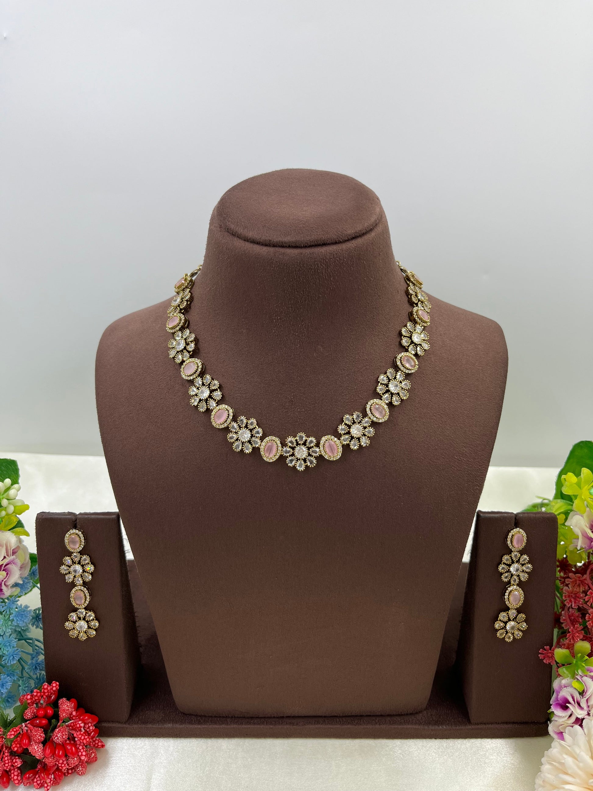 Renu Necklace Set full product photo on plain background