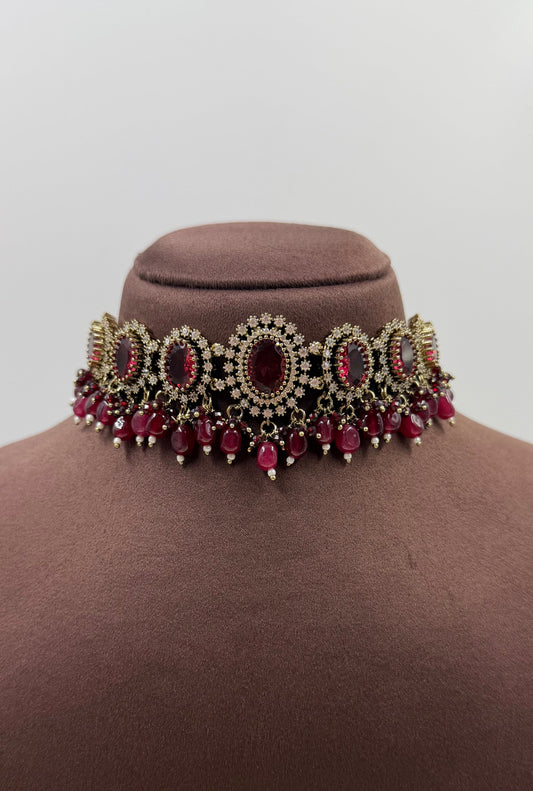Mukta Premium Victorian Choker Necklace Set