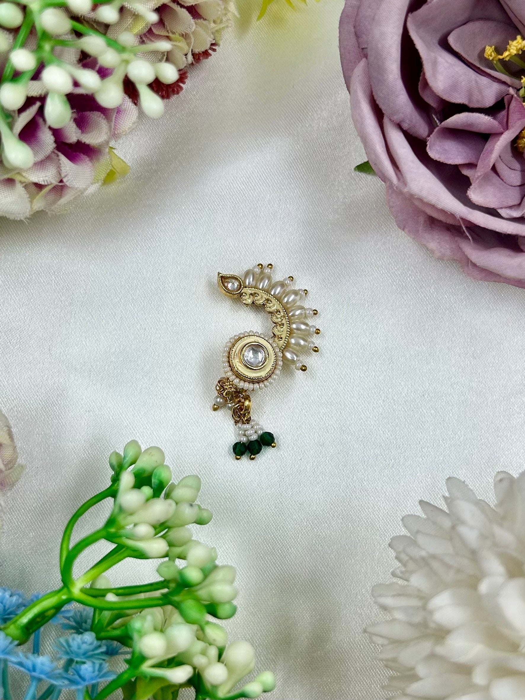 Green Nose Ring detail shot showing intricate work