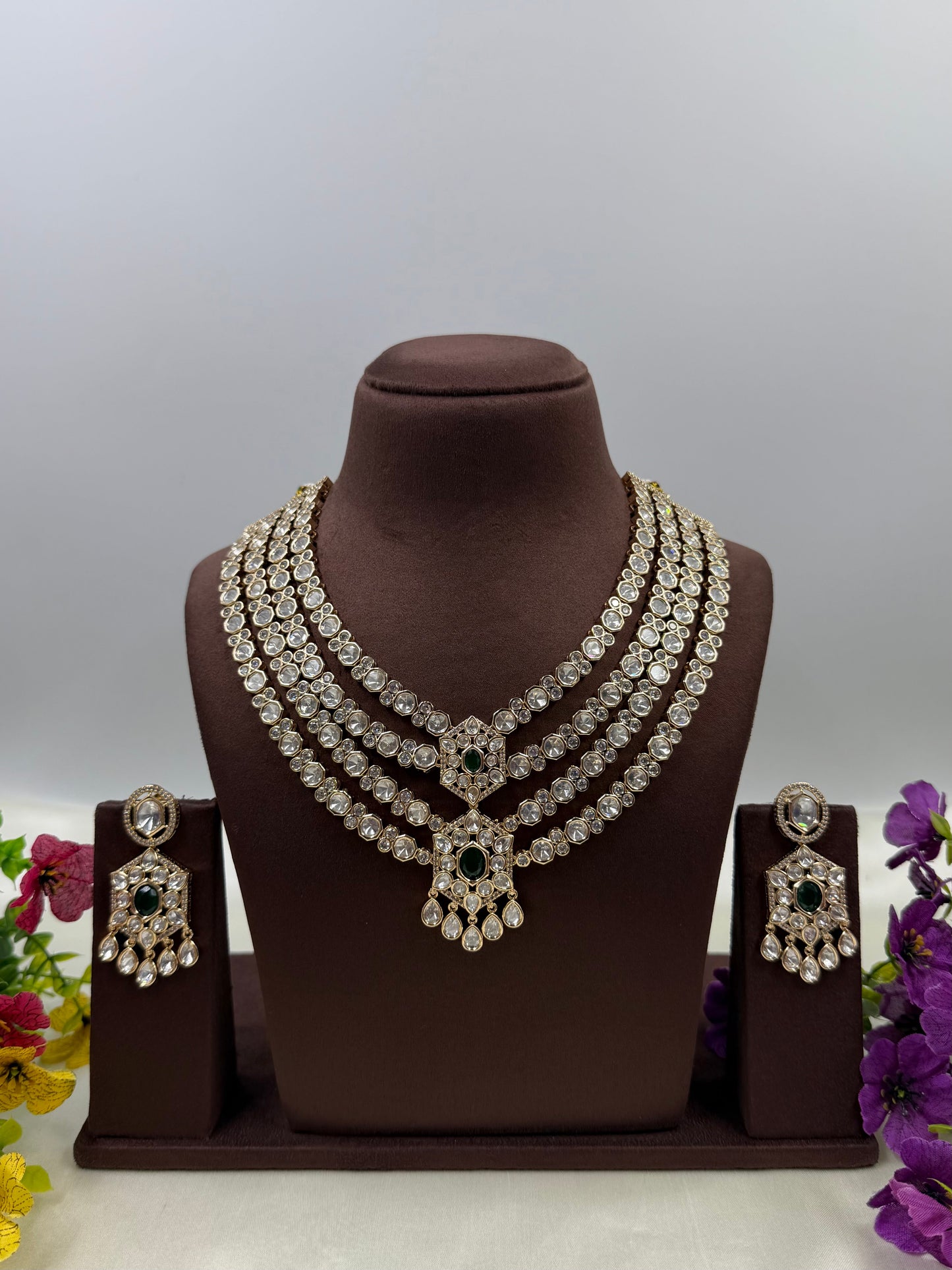 Rita Moissanite Four Layer Necklace