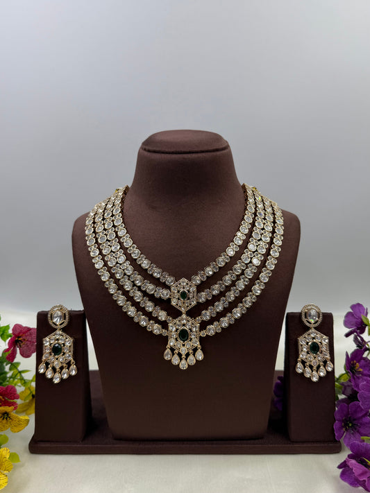 Rita Moissanite Four Layer Necklace