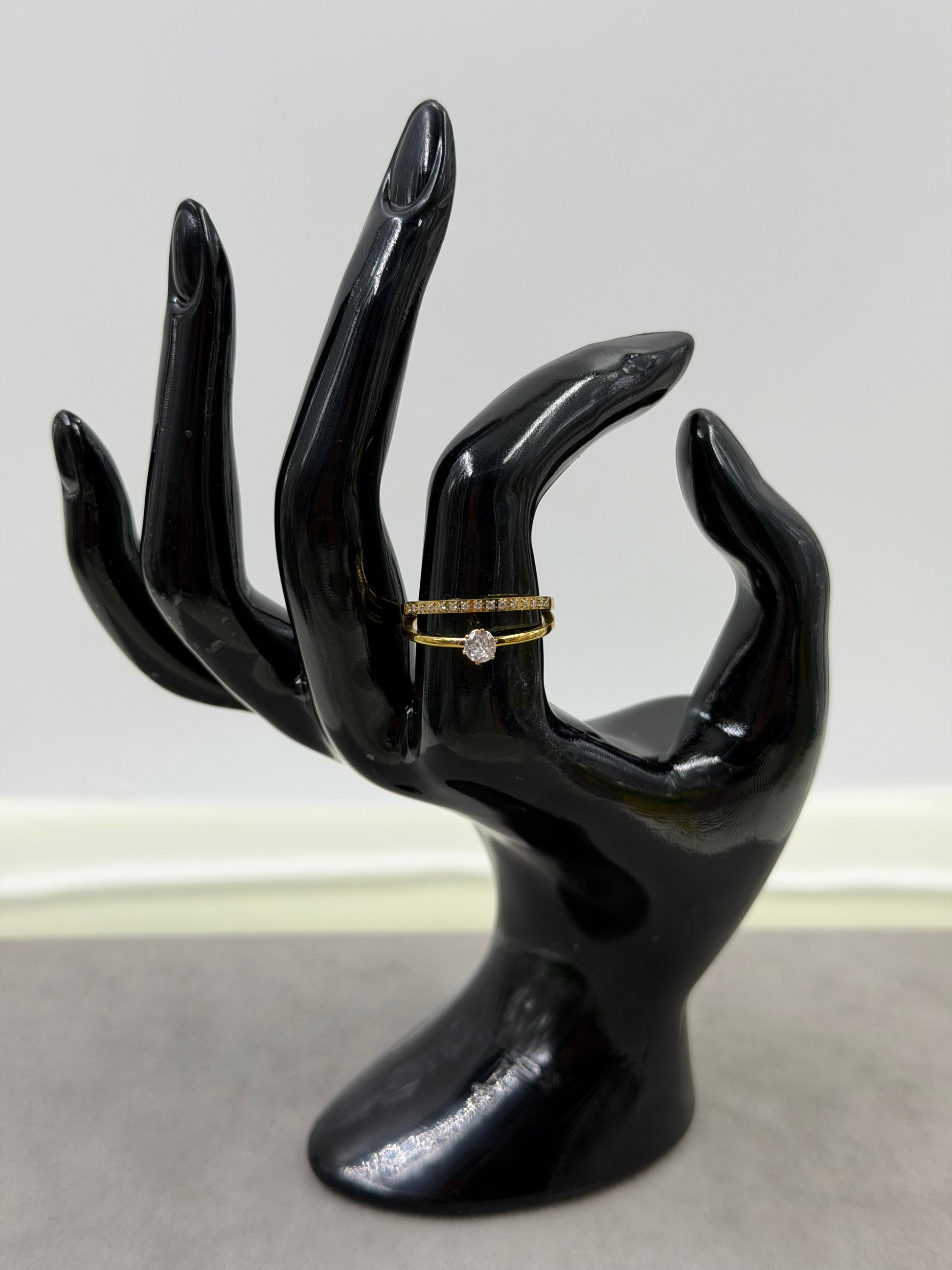Ely Finger Ring worn styled with traditional outfit