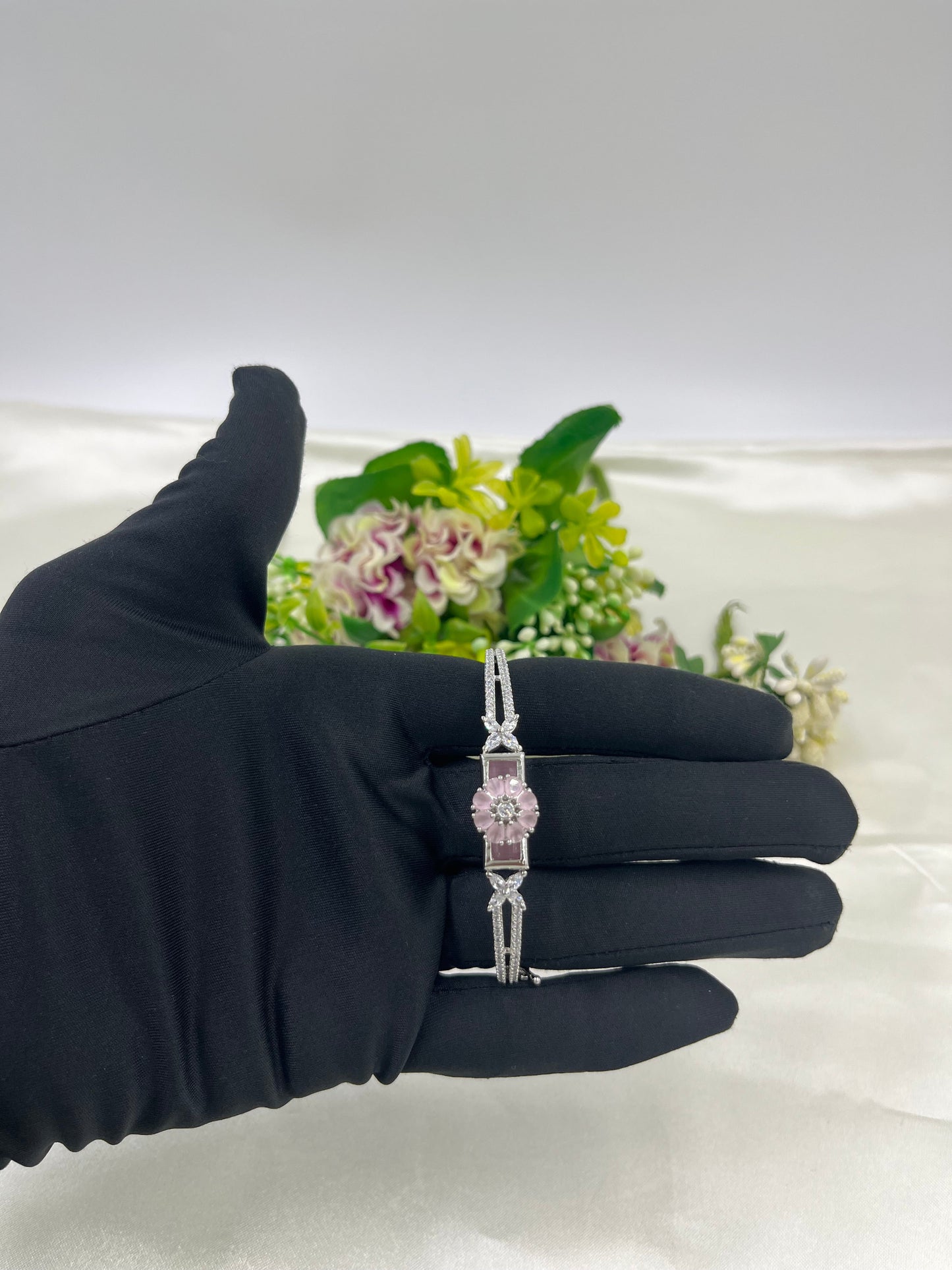 Amethyst Hues Diamond Ad Openable Kada