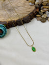 Green Chain Pendant close-up view