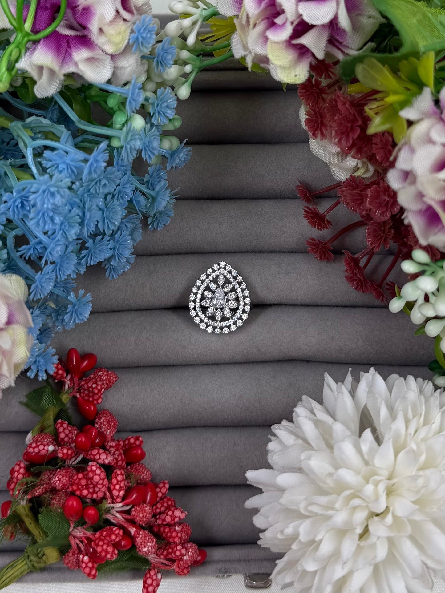 Alyvia American Diamond Ring (Adjustable)