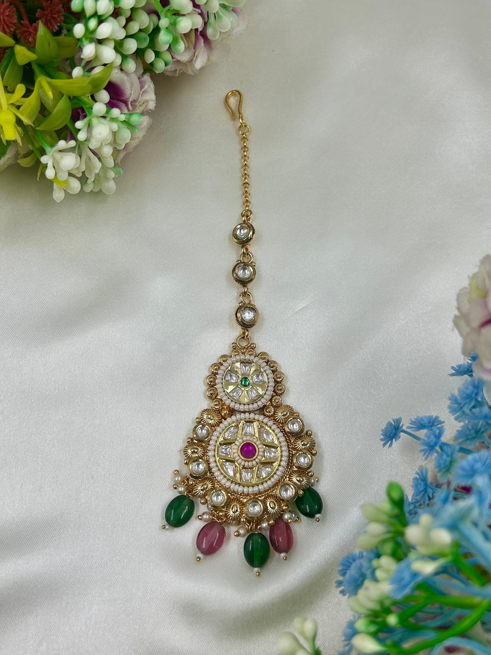 Madhuri Maang Tikka close-up view