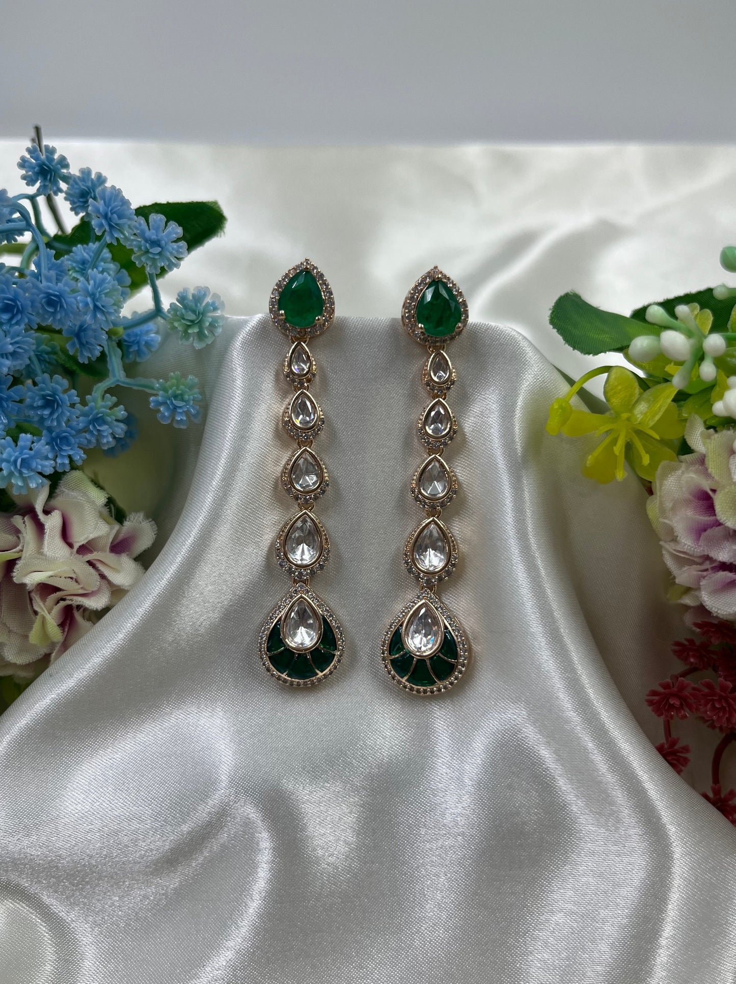 Tara Moissanite Drop Earing
