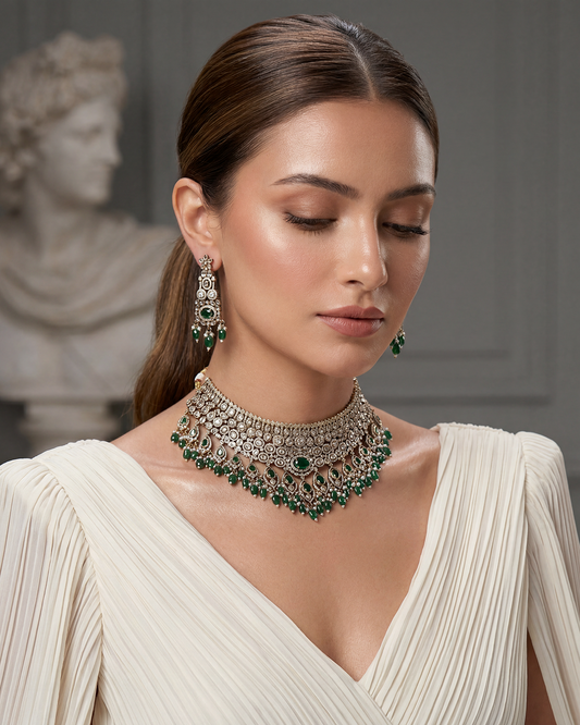 Vinita Victorian Choker Necklace Set