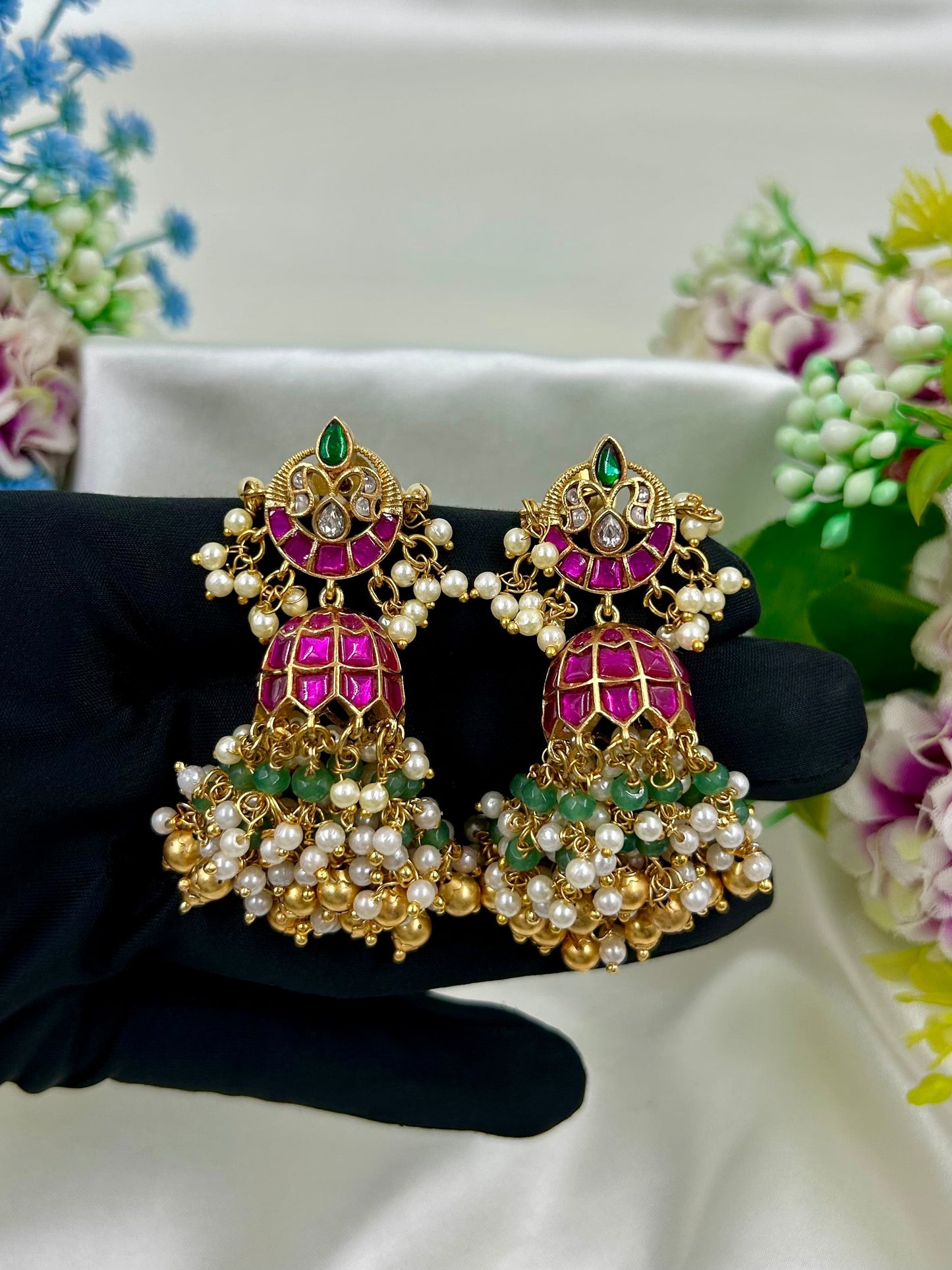 Pranita Pachi Kundan Jhumka