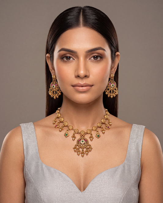 Ritu Heritage Necklace Set close-up view