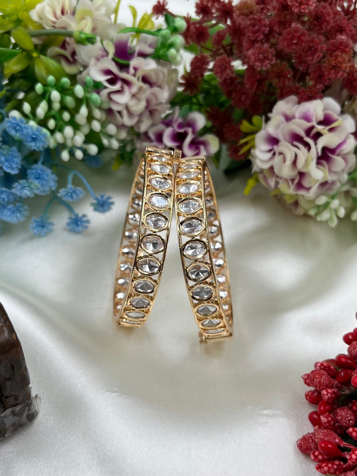 Yogita Moissanite Bangles (Openable)