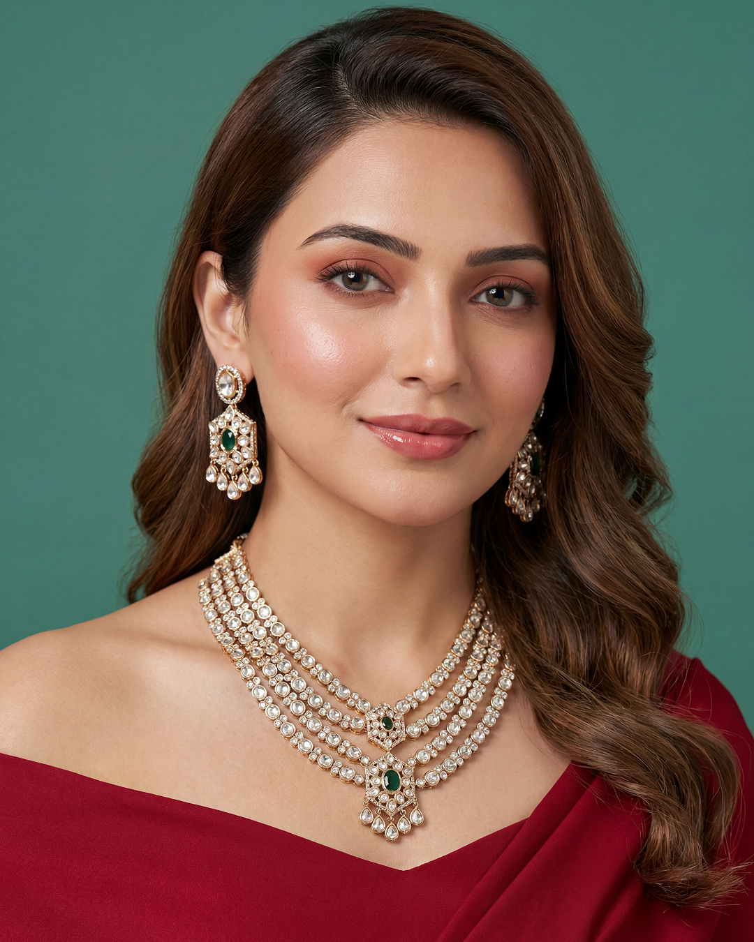 Rita Moissanite Four Layer Necklace